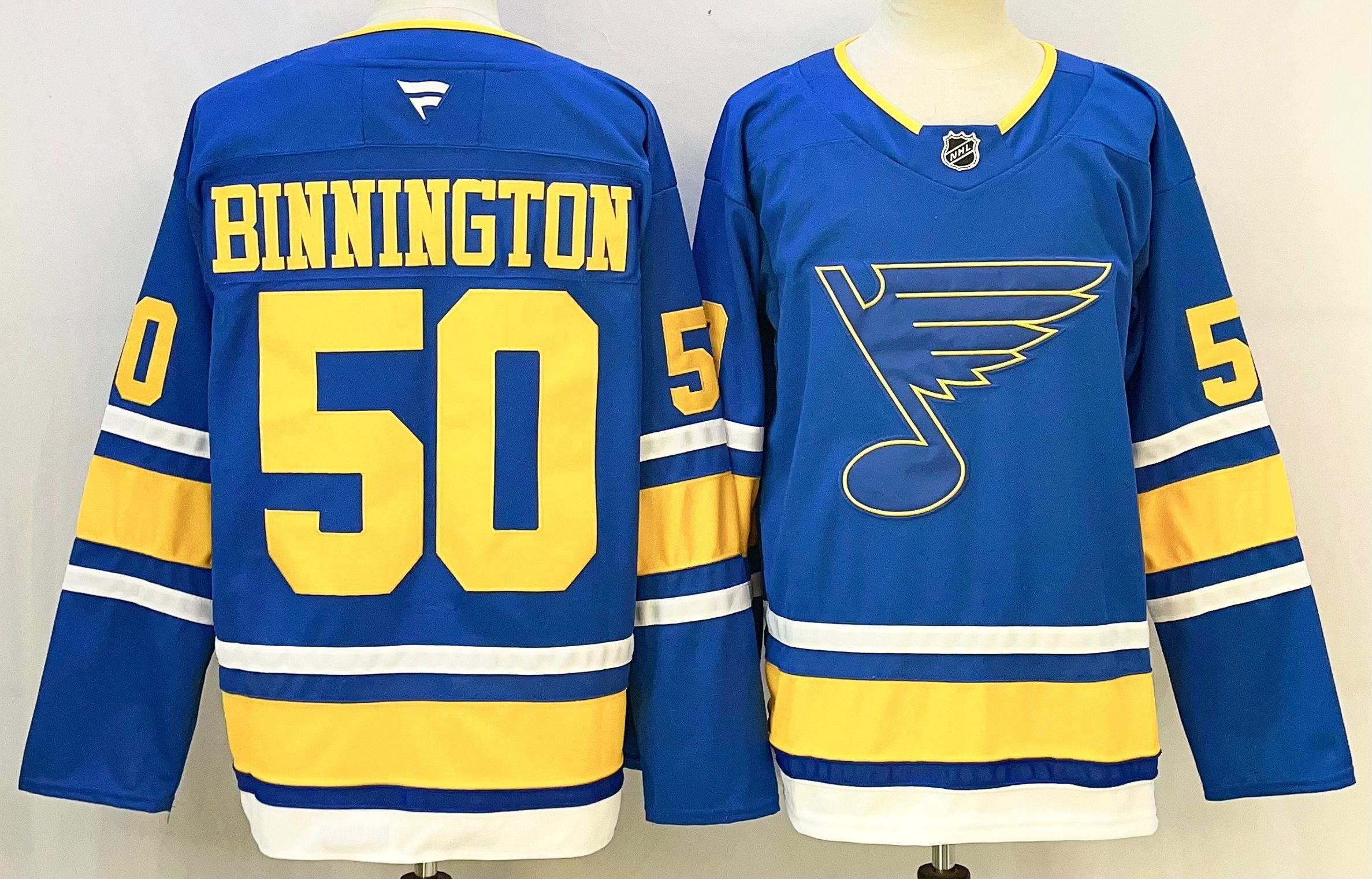 Men St.Louis Blues #50 Binnington Blue 2026 Adidias NHL Jersey style 001
